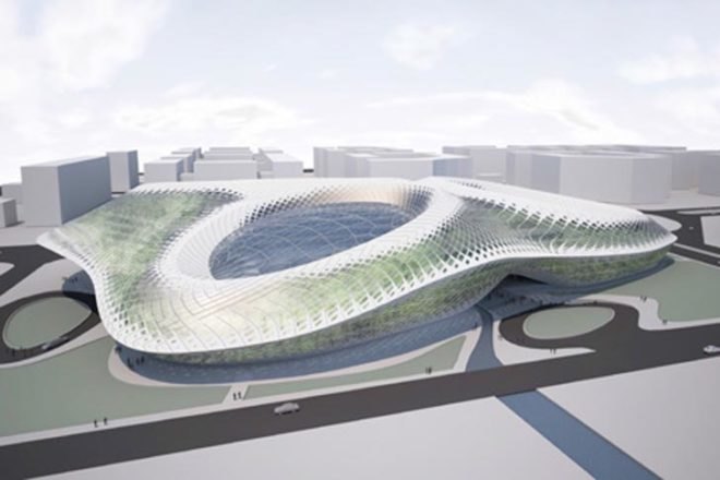 green technology,Eco Travel,Botanical,Architecture,future architecture,green rainforest architecture,emergent architecture,beijin international airport,beijin china,thermal pipes,rainwater collection system,luxury hotel,plastic dome,tom wiscombe,