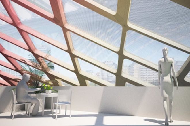 green technology,Eco Travel,Botanical,Architecture,future architecture,green rainforest architecture,emergent architecture,beijin international airport,beijin china,thermal pipes,rainwater collection system,luxury hotel,plastic dome,tom wiscombe,