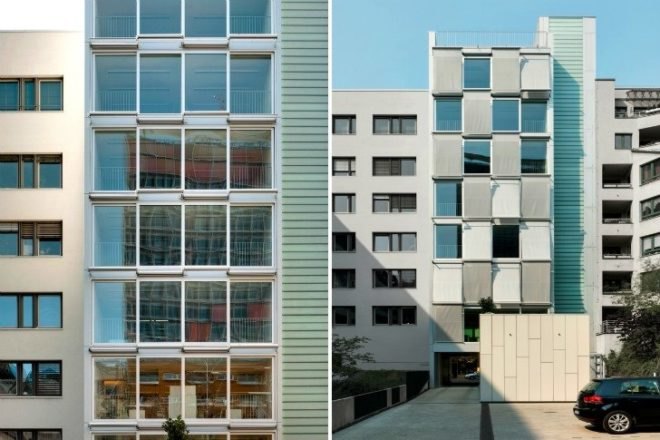 Friedrichstrasse 40 Office Building, Petersen Architekten, berlin, shade screen, high performance facade, sun screen, green building