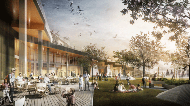 JWW Arkitekter, Sydhavn Skole, Sluseholmen, Copenhagen, Green Roof, School, Rooftop Garden, Harbor Building, Green Building, Sustainable, Low Energy Class 2015