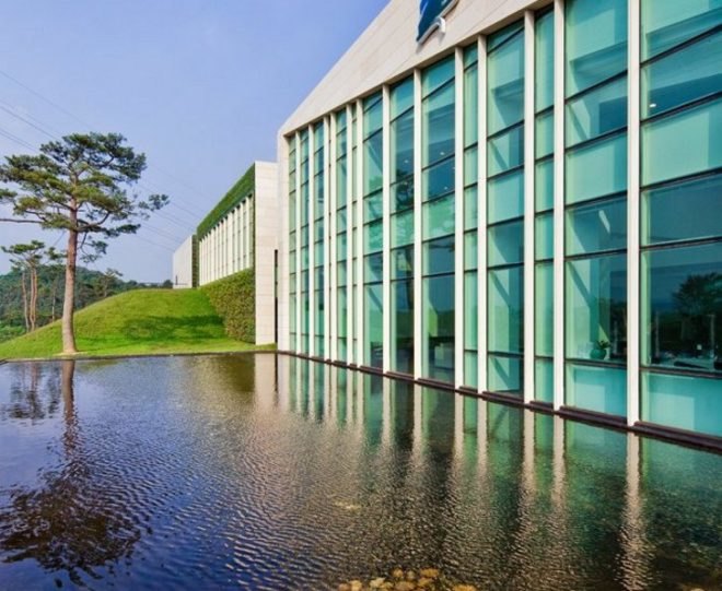 Hyunioon Yoo Architects, living wall design, golf club green design, green wall, living wall, green golf club, eco golf club, Korean Green Golf Club, eco facade, green golf design