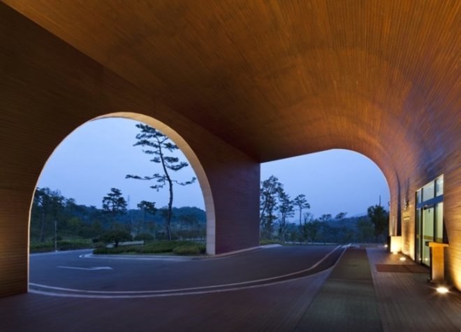 Hyunioon Yoo Architects, living wall design, golf club green design, green wall, living wall, green golf club, eco golf club, Korean Green Golf Club, eco facade, green golf design