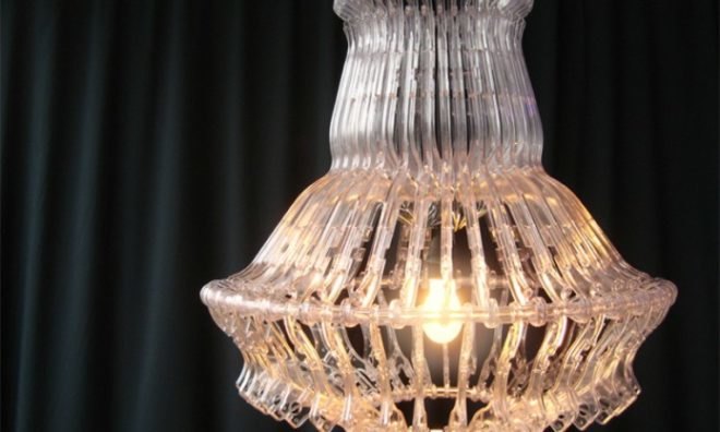 organelle design, hangelier, plastic hanger, plastic hangers, repurposed, bike rim, bright ideas lighting competition, led lamp