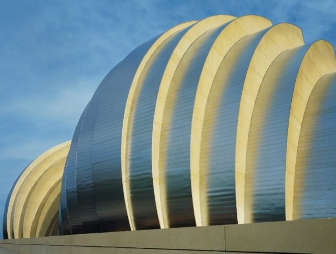 Kauffman Center, Moshe Safdie, Kansas City, BNIM, BIM, daylighting, performance center