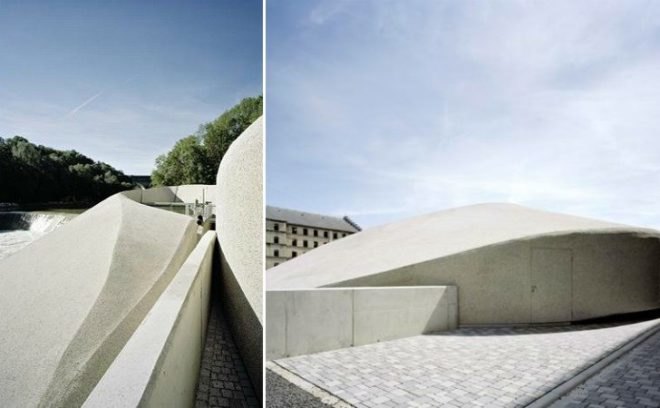 Kraftwerk, Hydroelectric Plant, Iller River, power station, Becker Architekten, kempten, germany, hydro power, architecture