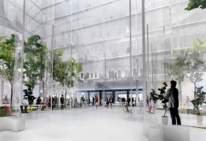 La Samaritaine Renovation, SANAA, green renovation, paris, daylighting, glass facade