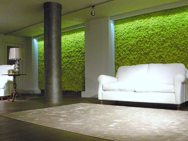 MOSStile, Benetti Stone, living wall, vertical garden, moss, modular tile, green interiors