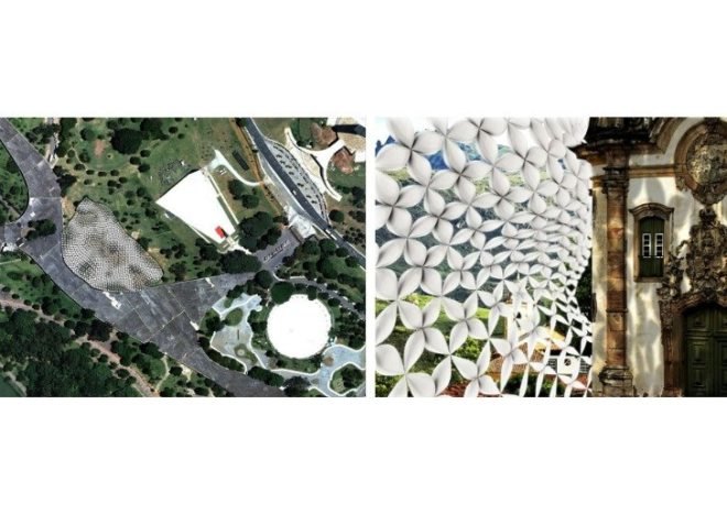 Mobilizarte, FRENTES arquitetura, PAX.ARQ, temporary pavilion, pop up pavilion, inflatable pavilion, brazil