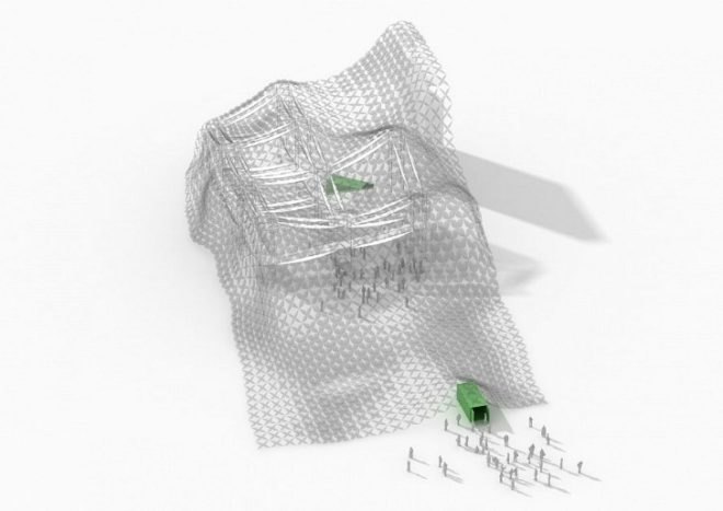 Mobilizarte, FRENTES arquitetura, PAX.ARQ, temporary pavilion, pop up pavilion, inflatable pavilion, brazil