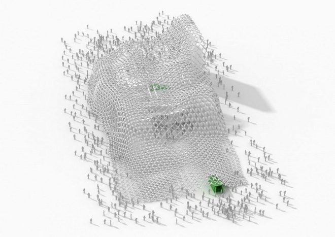 Mobilizarte, FRENTES arquitetura, PAX.ARQ, temporary pavilion, pop up pavilion, inflatable pavilion, brazil