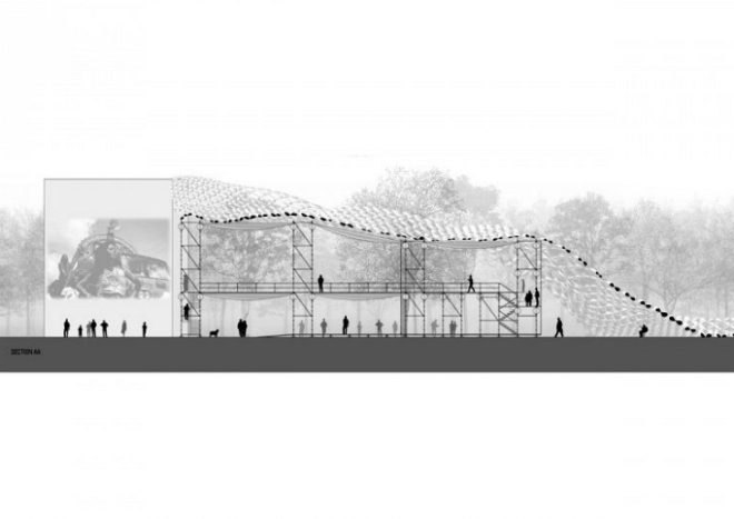 Mobilizarte, FRENTES arquitetura, PAX.ARQ, temporary pavilion, pop up pavilion, inflatable pavilion, brazil