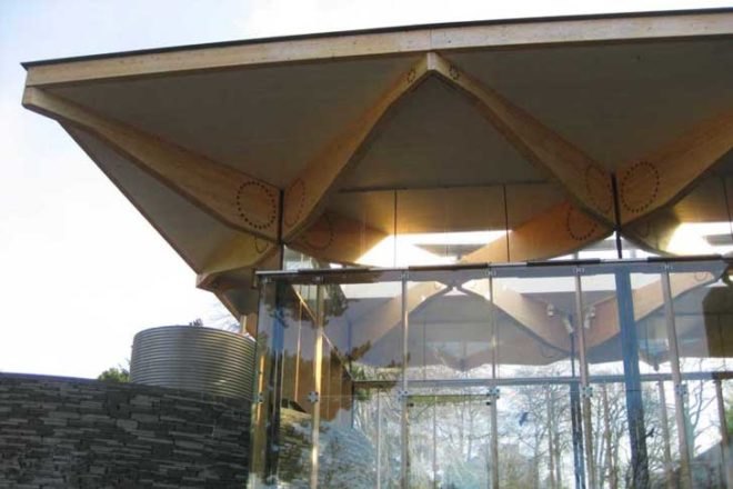 Water Issues,Sustainable Building,Solar Power,social design,Wind Power,Renewable Energy,green technology,Green Resources,Green Materials,green Interiors,Daylighting,Botanical,biomimicry,Architecture,Air quality,biomass power,local materials,scottish timber,scotland botanic gardens,Edward Cullinan Architects,solar thermal,photovoltaic panels,rainwater collection system,fresh air,