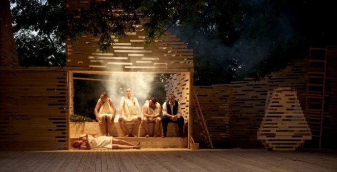 Nature, Green design, Noor Eestie Scenery, Kadarik Tüür Arhitektid, eco design, sustainable design, recyclable materials, timber, Estonia, outdoor theater, set design,