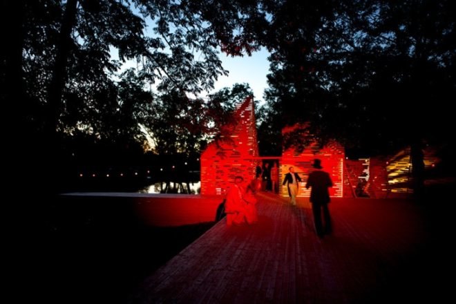 Nature, Green design, Noor Eestie Scenery, Kadarik Tüür Arhitektid, eco design, sustainable design, recyclable materials, timber, Estonia, outdoor theater, set design,