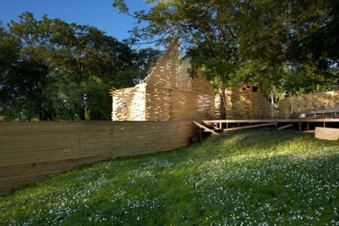 Nature, Green design, Noor Eestie Scenery, Kadarik Tüür Arhitektid, eco design, sustainable design, recyclable materials, timber, Estonia, outdoor theater, set design,