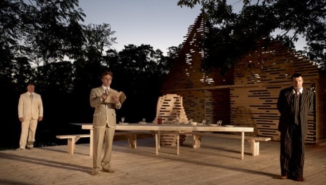 Nature, Green design, Noor Eestie Scenery, Kadarik Tüür Arhitektid, eco design, sustainable design, recyclable materials, timber, Estonia, outdoor theater, set design,