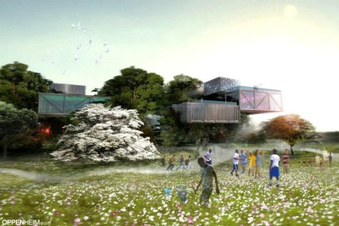 Pharrell Williams Resource Center, Oppenheim Architecture, pharrell williams, youth center, treehouse, chad oppenheim
