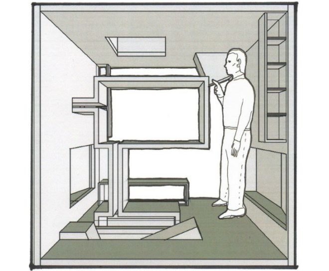 Phlanstery Module, Bureau Spectacular, anti-gravity, zero gravity, living module, small space living, rotating living module