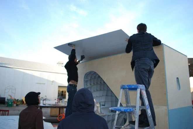 Rapid Type Coffee Shop, California College of the Arts, mobile coffee shop, student project, prefab, mobile food truck