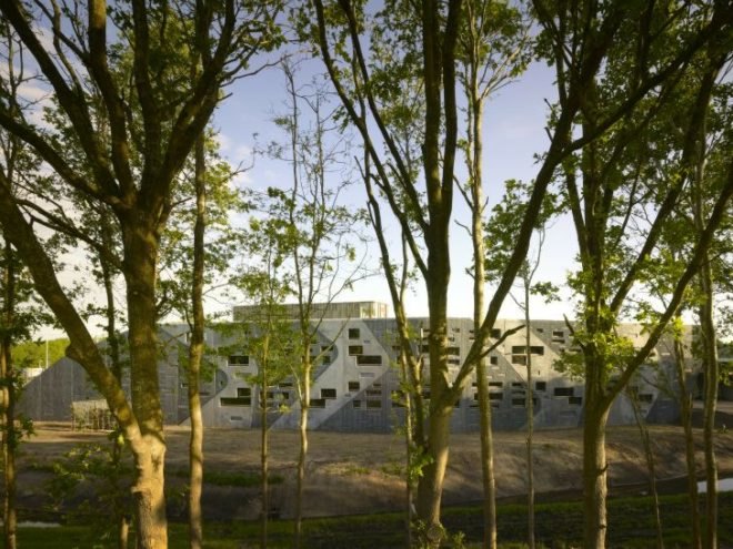 Rijkswaterstaat Head Office, 24H Architecture, concrete, green terrace, the netherlands, sustainable building, daylighting