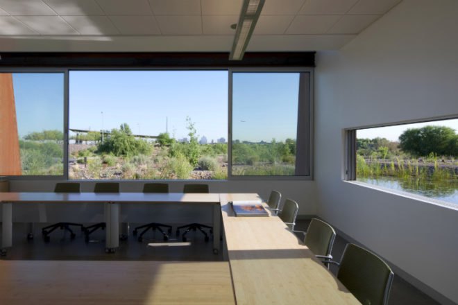 Rio Salado Audubon Center, Weddle Gilmore Black Rock Studio, audubon center, brownfield restoration, habitat restoration, leed platinum, visitor center