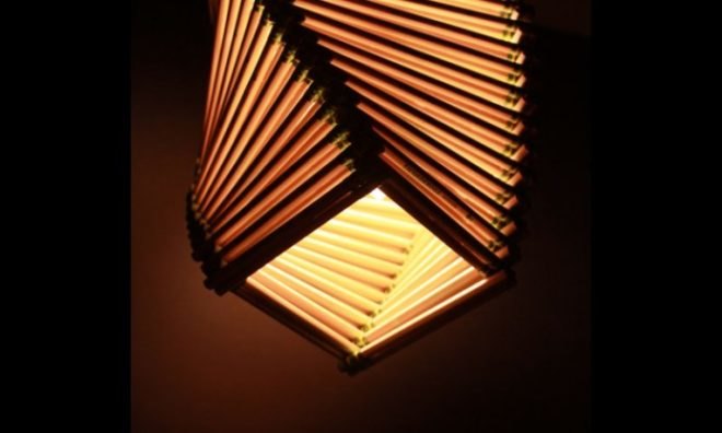 scribble lamps, jennifer Huang, pencil lamps, recycled lamps, sculptural lamps, twisted pencil lamps, recycled pencil lamps