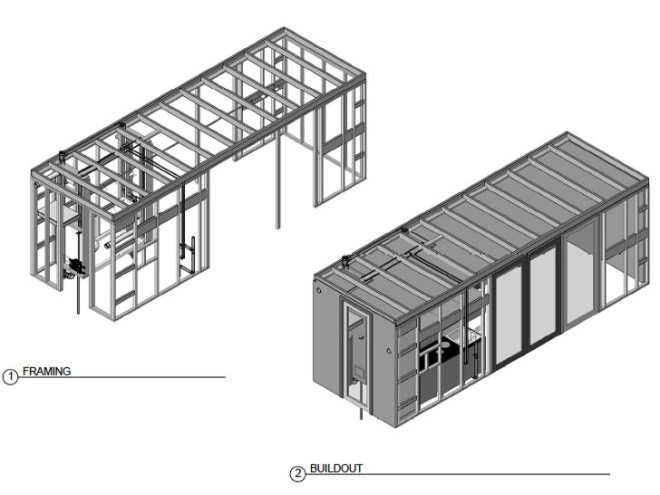 Sunset Idea House, Hybrid Architecture, shipping container, cargotecture, c192 nomad, container architecture, small space living