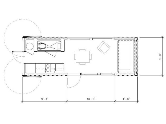 Sunset Idea House, Hybrid Architecture, shipping container, cargotecture, c192 nomad, container architecture, small space living