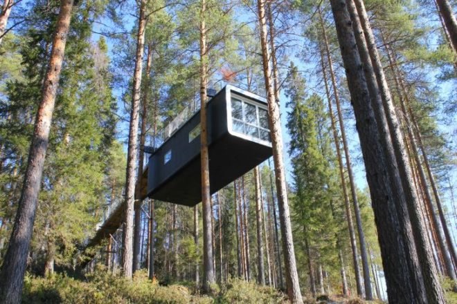 The Cabin, Cyren Cyren, Tree Hotel, prefab, treehouse, sweden, eco toursim