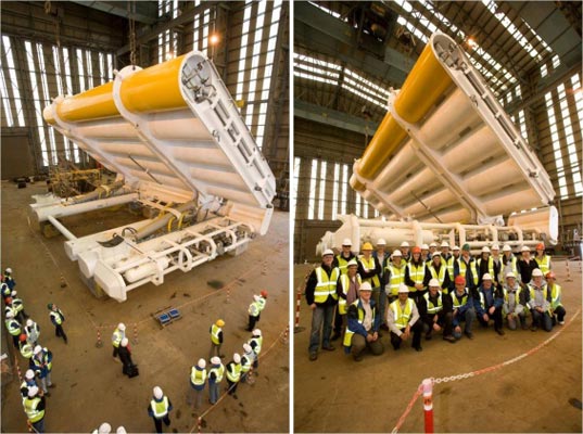 wave energy, Oyster Wave energy converter, oyster aquamarine power, wave power oyster, orkney islands wave power, barge oyster aquamarine, aquamarine power wave energy