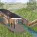 Chesapeake Bay Ecosystem, Butterfly Roof, Solar Decathlon 2011, University of Maryland, WaterShed, green roof, green wall, compost, daylighting, PV solar panels, natural ventilation, rainwater capture, indigenous flora,