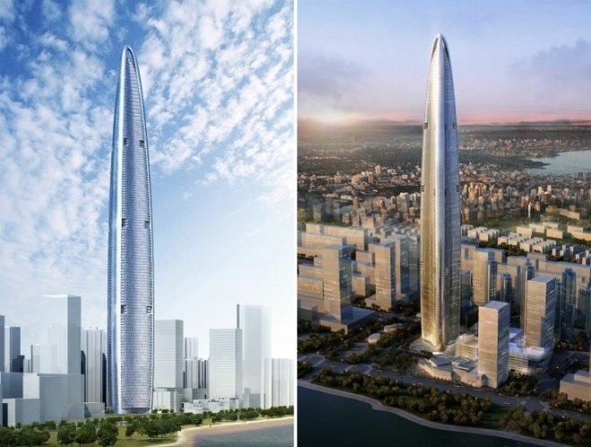 Wuhan Greenland Center, AS+GG, eco tower, skyscraper, wuhan, china, aerodynamic profile