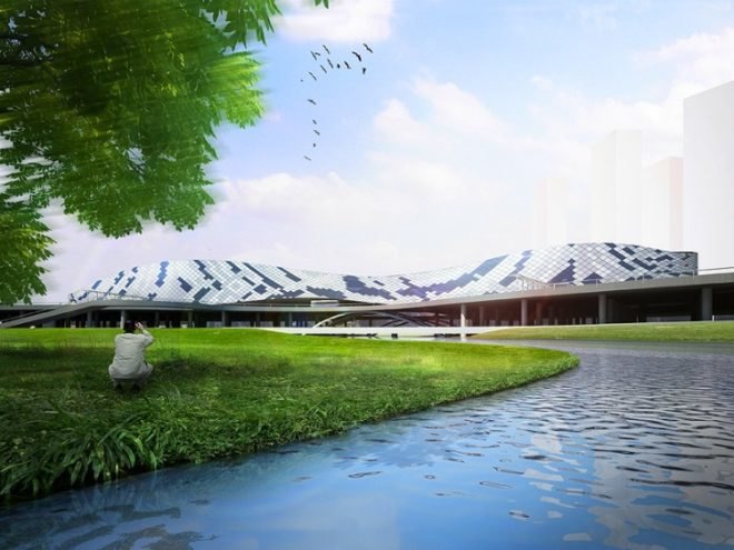 Yuen Wai Passenger Terminal Building, Edit Architecture, hong kong, shenzen, green roof, passengerterminal building,