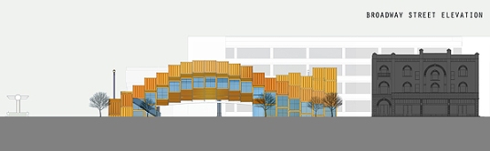 passive design, green roof, solar energy, rainwater harvesting, rooftop gardens, eco-design, sustainable design, The Environmental Center of Regenerative Research & Education, APHIDoIDEA architects, Long Beach, California, port