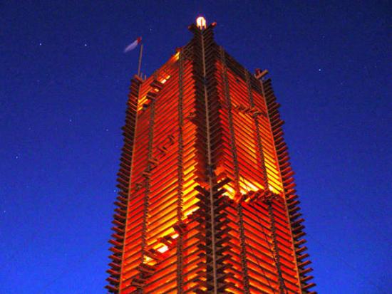 Jenga, green design, eco design, sustainable design, Tower, wooden tower, Czech Republic, Lucany nad Nisou, e-MRAK, Honza Mach, tourist attraction,
