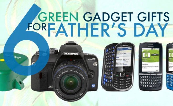 eco-friendly father's day gifts, powerfilm solar charger, green gadgets, green gadget gifts, solar power, solar powered usb charger, solar powered usb + aa battery charger, solar powered device charger, samsung replenish, samsung restore, samsung smart phones, samsung post-consumer plastic phones, samsung recycled content phones, belkin conserve valet, belkin conserve, belkin valet, belkin usb charging station, solar rainwater pump, solar water pump, RainPerfect, RainPerfect solar rainwater pump, h2o water powered radio, water powered radio, olympus evolt camera, olympus evolt e410 dslr camera, energy efficient dslr camera
