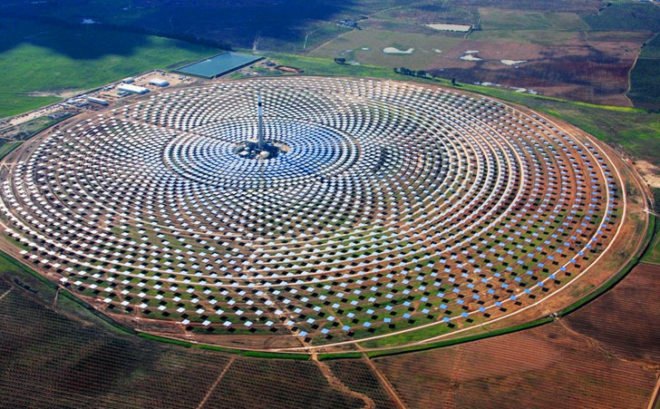 solar energy, renewable energy, Andalucia, Spain, Torresol, Masdar, green design, sustainable design, eco design, Gemasolar, CSP, molten salt, thermal energy,