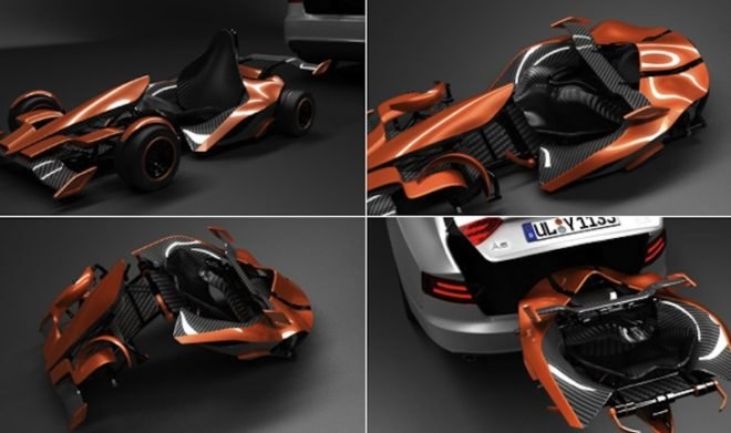 beau designs, beau reid, electric go-kart, green go-kart, eco go-kart, lithium ion go-kart, folding go-kart, folding electric go-kart, carbon fiber go-kart