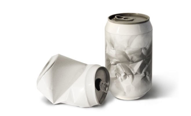 Haoshi, aluminium, PLA, biodegradable, can, container, beverage, sustainable deisgn, green design, green product, greenwashing, sustainable industrial design, green soda can, green beverage container, biodegradable can, aluminum can, tin can