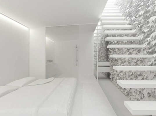 green wall, vertical garden, Japanese, i29, Home 06, Amsterdam, green design, sustainable design, eco-design, minimalist design, whitewashed interior
