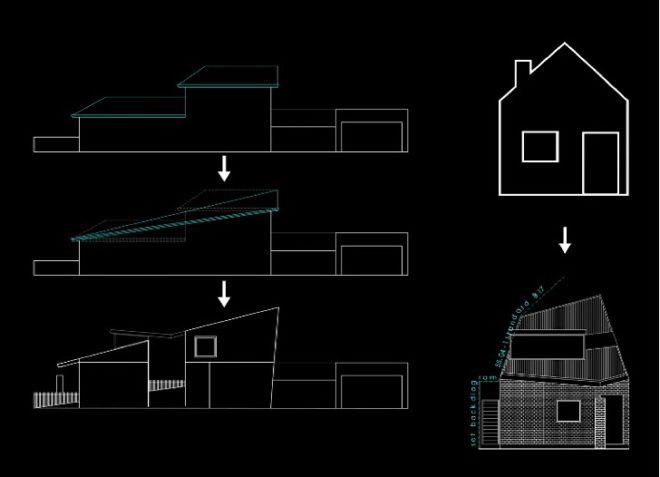 green design, brunswick, kavellaris urban design, jones house, colorbond roofing, brick veneer, passive design, status quo, skylight, natural lighting, natural ventilation, "hipped roof"