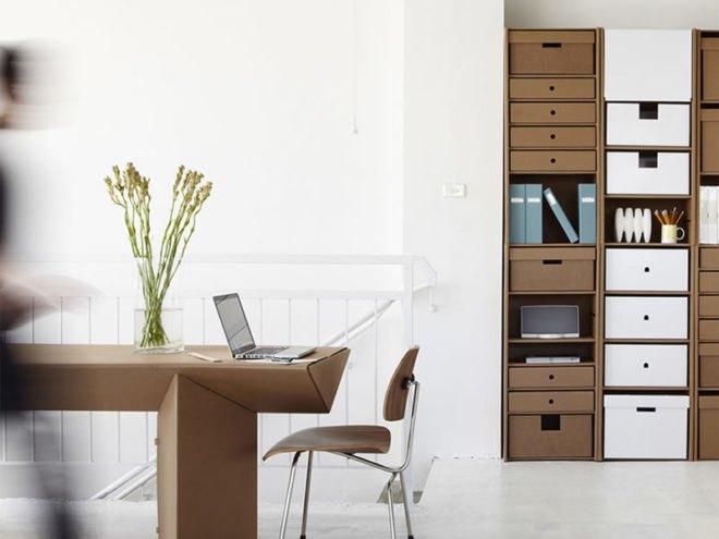 Karton group, cardboard furniture, recycled cardboard, eco interiors, eco design, cardboard bedroom furniture, cardboard office furniture, recyclable furniture