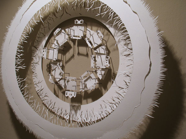 paper art, paper cities, laura cooperman, fine artist, intricate landscapes, tribute to loss, cityscape art, inspired by travel