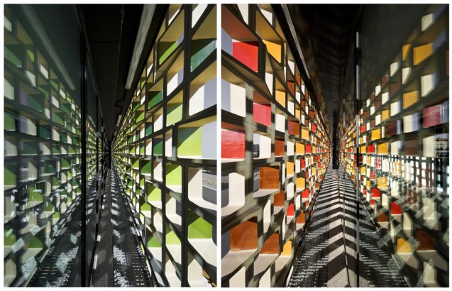 ceramic sunscreen building, mestura architectes, barcelona primary school, martinet primary school, barcelona building, primary school objectives, building design, durable construction