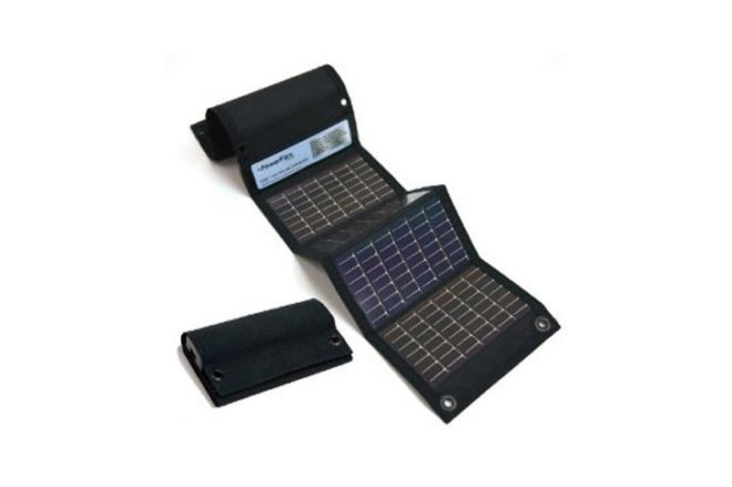 eco-friendly father's day gifts, powerfilm solar charger, green gadgets, green gadget gifts, solar power, solar powered usb charger, solar powered usb + aa battery charger, solar powered device charger