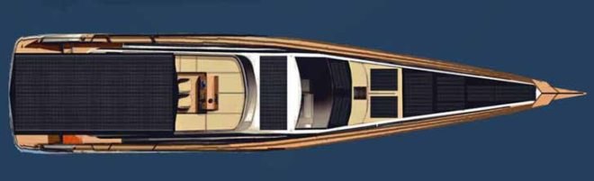Emax Excalibur, Carbon Neutral Solar Hybrid Yacht, plug-in yacht, Ned Ship Group, Sauter Carbon Offset Design, green boat, alternative transportation, green transportation, hybrid yacht, solar diesel hybrid boat