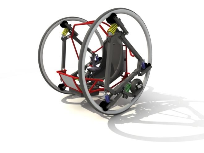 EDWARD diwheel, diwheel scooter, electric vehicle, electric scooter, University of Adelaide, green transportation, alternative transportation