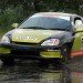 OakTec, Honda Insight rally car, Formula 1000 Rally, world's fastest rally car, hybrid rally car, green automotive design, green racecar, hybrid racecar, hybrid vehicle, green transportation, alternative transportation