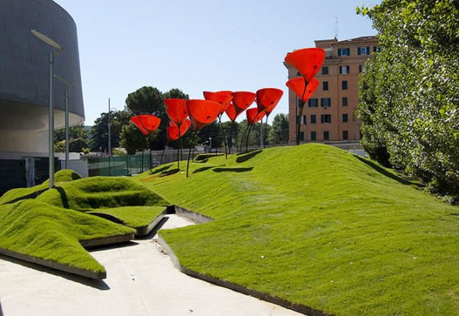 green design, eco design, sustainable design, MAXXI museum, MoMA, P.S.1, Young Architects Program, MoMA P.S.1 Young Architects Program, stARTT, museum courtyard, WHATAMI