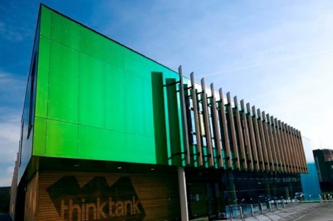 BREEAM Excellent, Think Tank, Marks Barfield Architects, Lincoln, UK, WWI, sustainable design, green design, eco design, eco architecture, green architecture, chameleon, Rockpanel, seeded roof